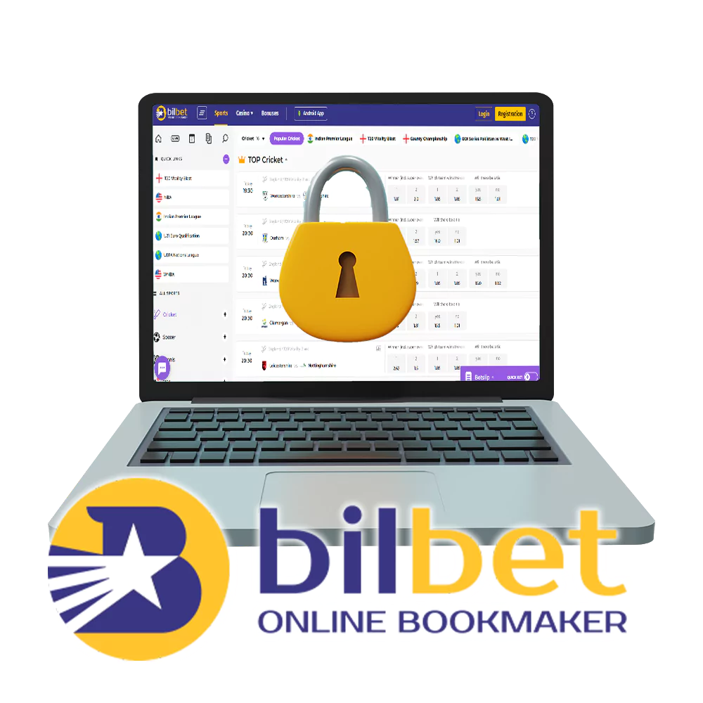 With Bilbet your data is under strong protection.